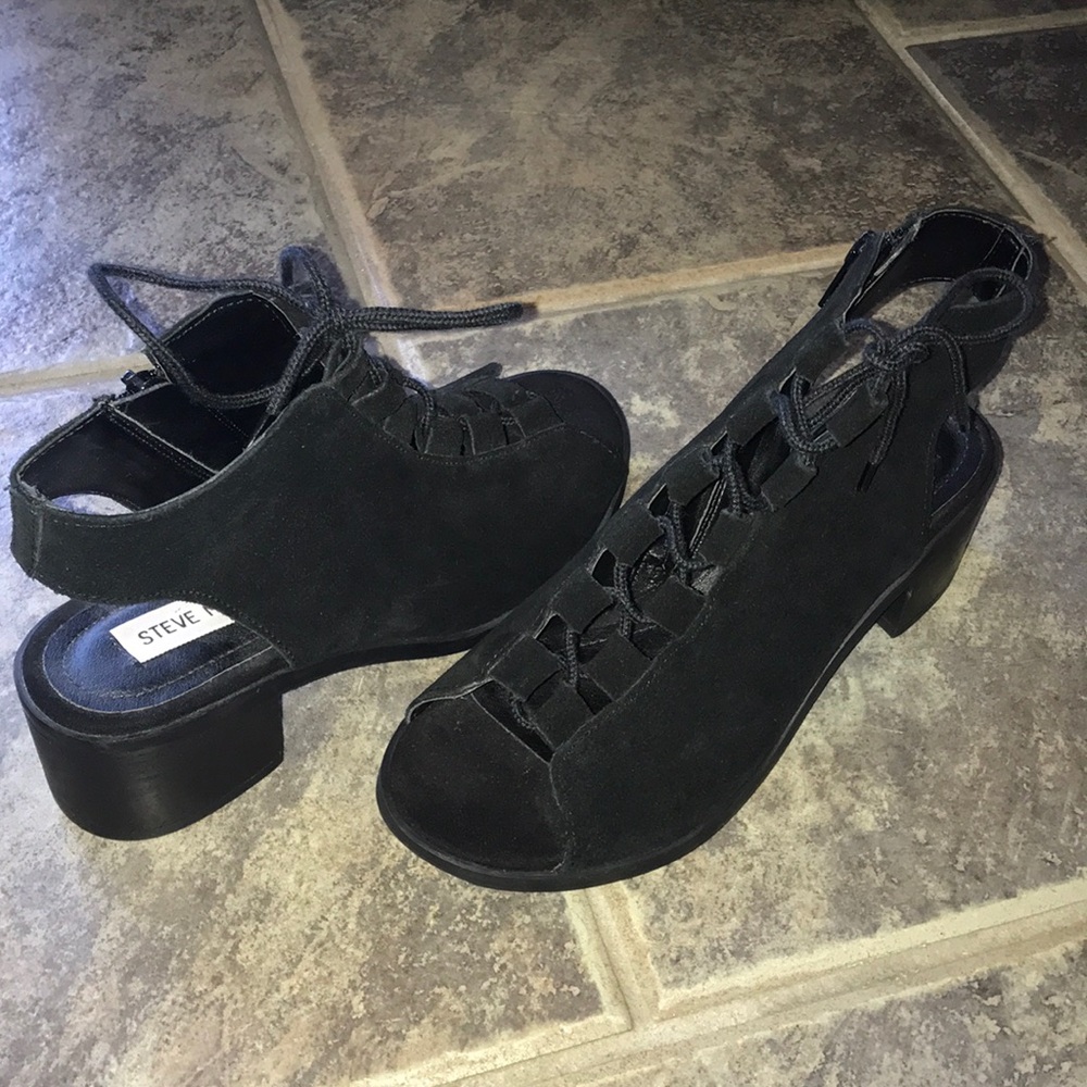 black steve madden heel botties
